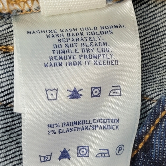 Lands' End Canvas Low Rise Dark Wash Bootcut Denim Blue Jeans Sz 26 NEW - Picture 11 of 12